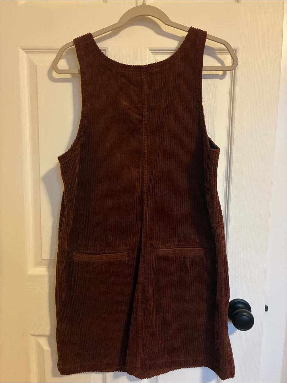 Toad & Co Corduroy Jumper Dress Size M Brown Old School Academia Organic Cotton - Picture 3 of 6